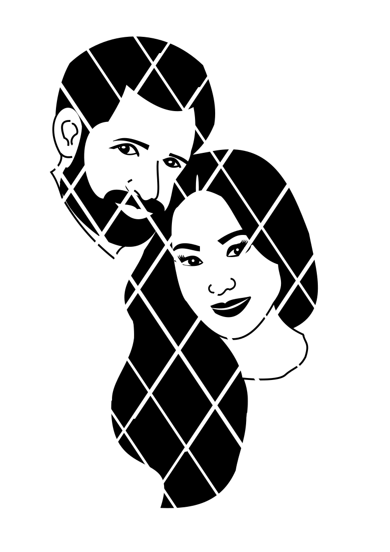 Prince Harry and Princess  Meghan  SVG,DXF ,PNG files,