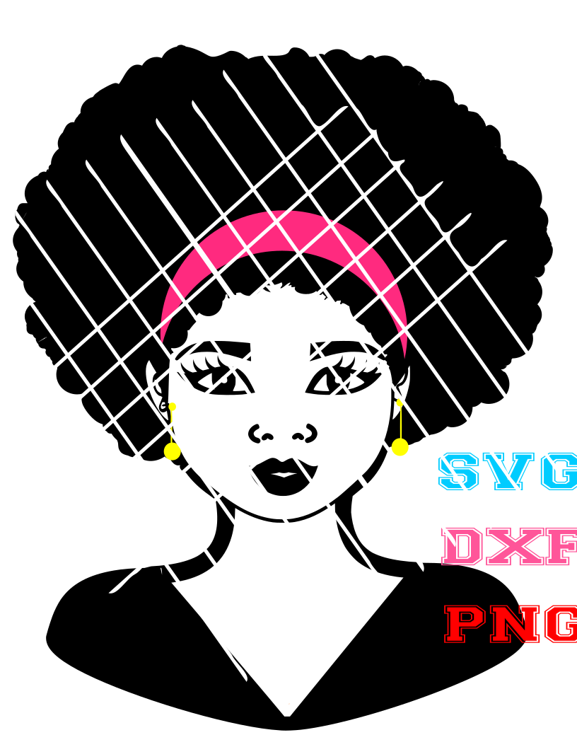 Taiana  Bust svg,Colored Png, Sistah svg,Black Girls svg,African American svg
