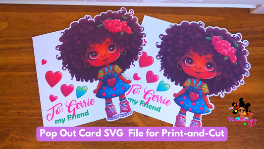 Penny Afro Girl Print and Cut Cards Bundle (3 pcs)