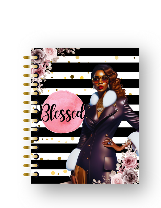 Blessed Journal Notebook Cover, Front and Back Digital Download