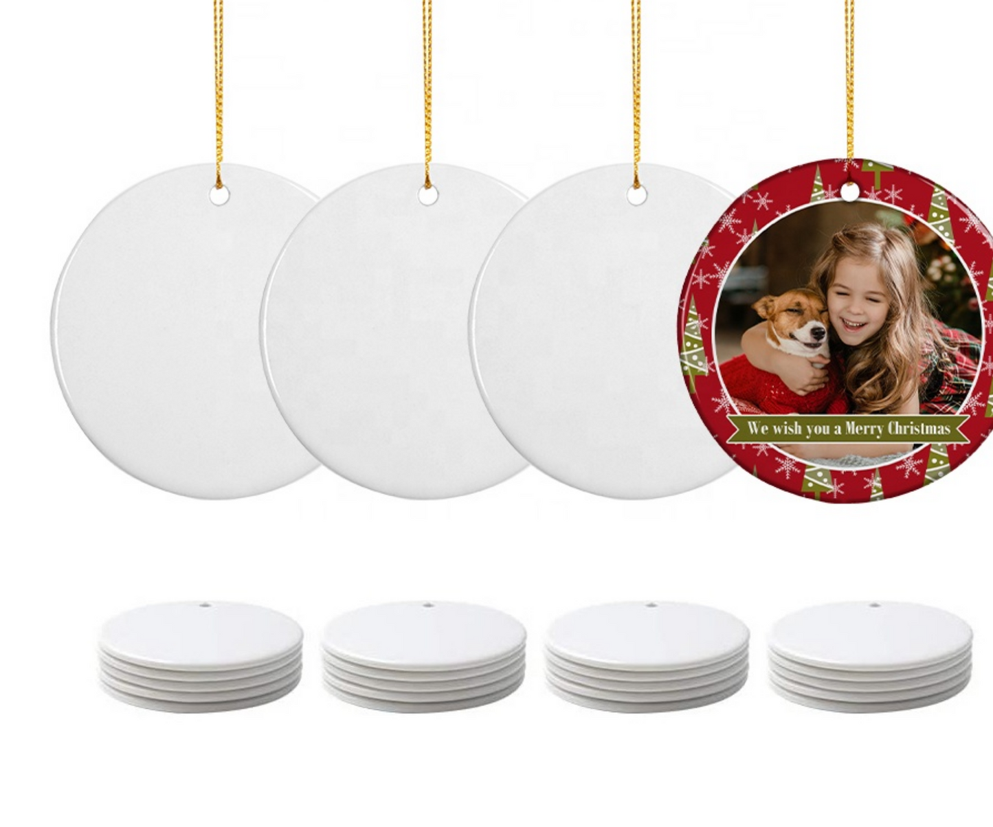 Double Sided Ceramic Ornaments BUY-IN