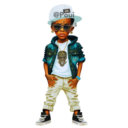 Hip Hop Boy Dancer PNG, with  Transparent background