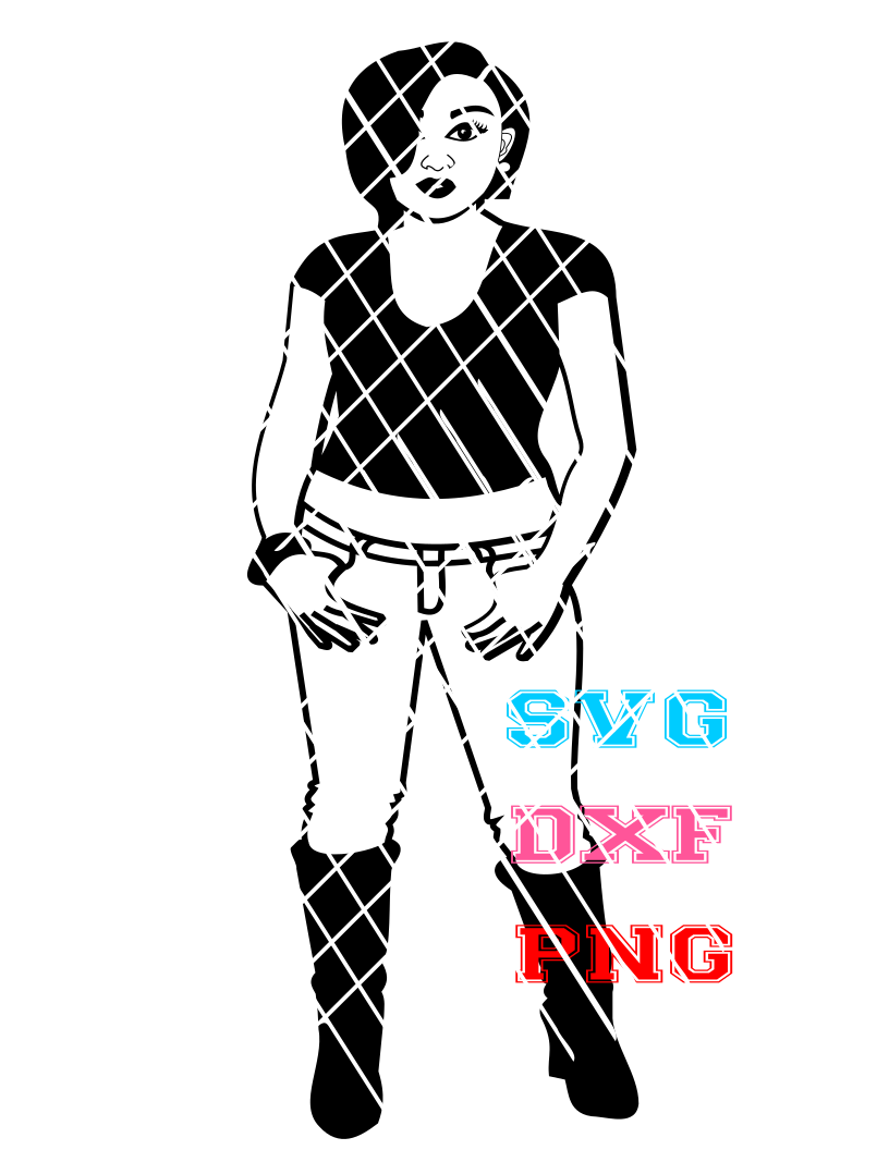 Jenny in Boots svg,dxf,png
