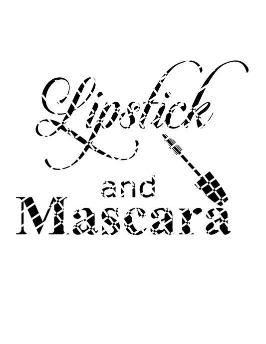 Lipstick and Mascara svg