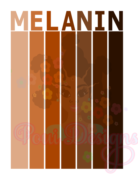 Melanin stripes