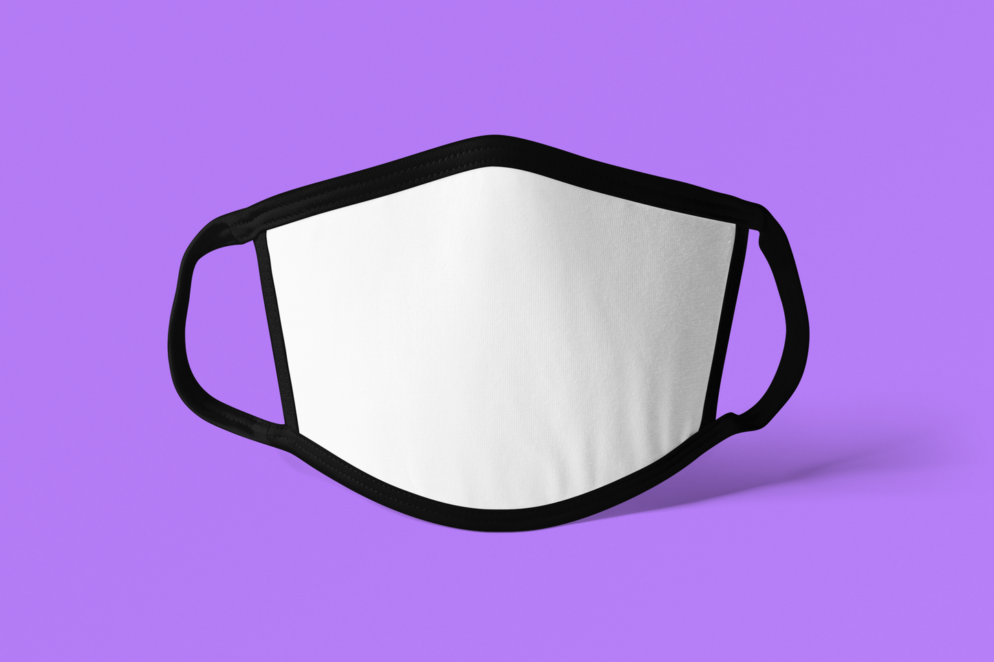Adult Sublimation Mask- Black Trim in Bulk