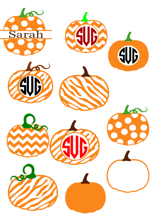 Pumpkin Fall Svg